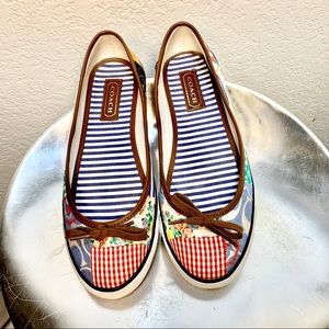 COACH MARIE PATCHWORK Multicolor flats